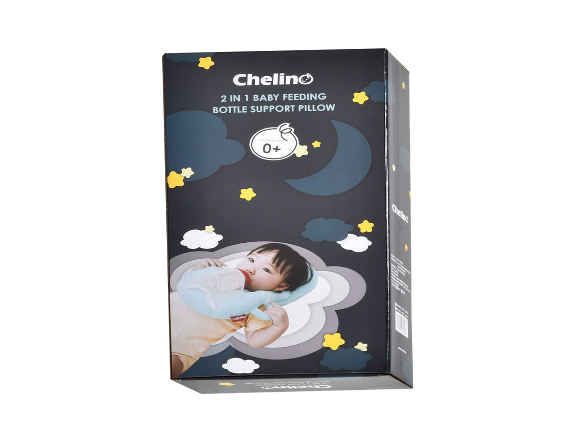 2 IN 1 Baby Feeding Support Pillow - Blue - ChelinoBaby Online