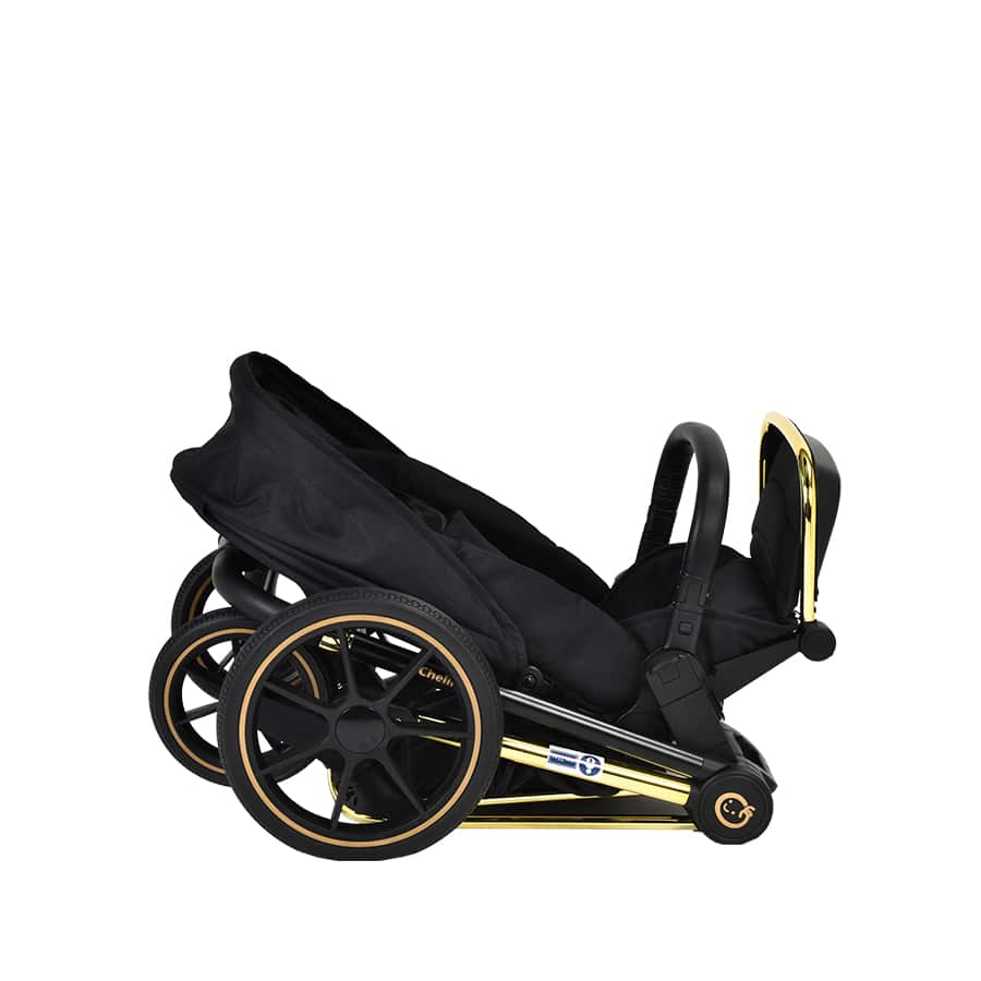 Maverick 2 in 1 Yellow Gold & Black Travel System - ChelinoBaby Online