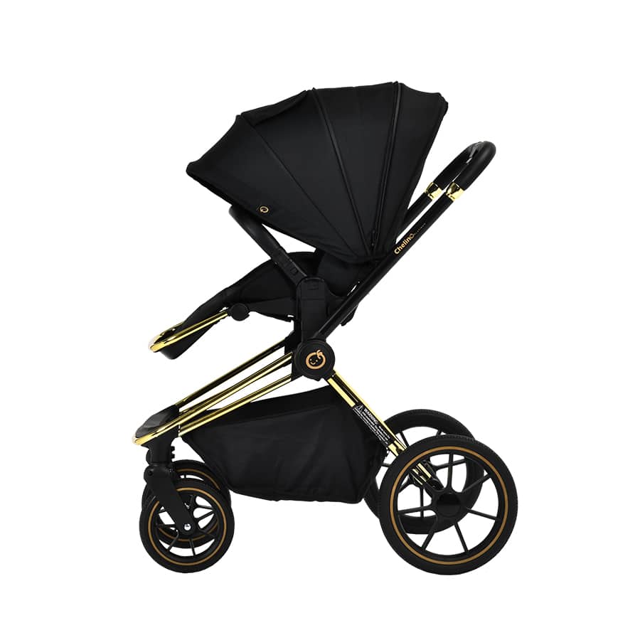 Maverick 2 in 1 Yellow Gold & Black Travel System - ChelinoBaby Online