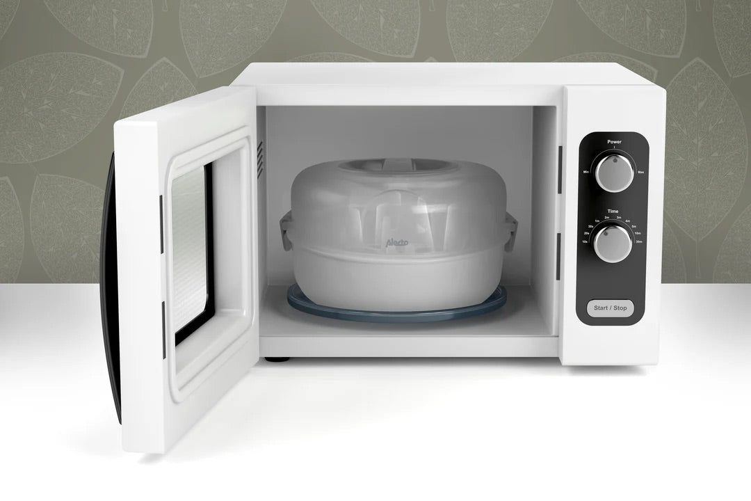 Alecto BW-04 - Microwave bottle sterilizer, white - ChelinoBaby Online