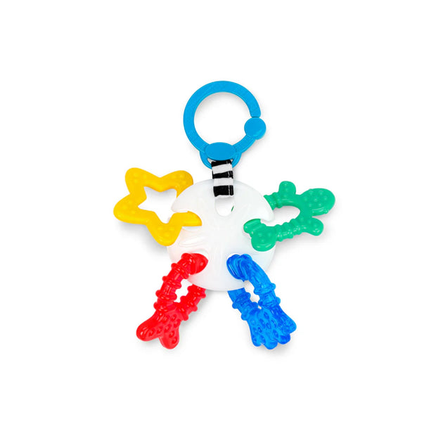 Baby Einstein Sea Sensory teether toy with colorful sea animal designs and various textures.