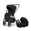 Bella III Black Stroller & Carry Cot 2-in-1 travel system with sleek design and functionality.