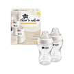 Tommee Tippee Closer To Nature 340ml baby bottles with anti-colic venting system and breast-like silicone teats, 2 pack, BPA-free