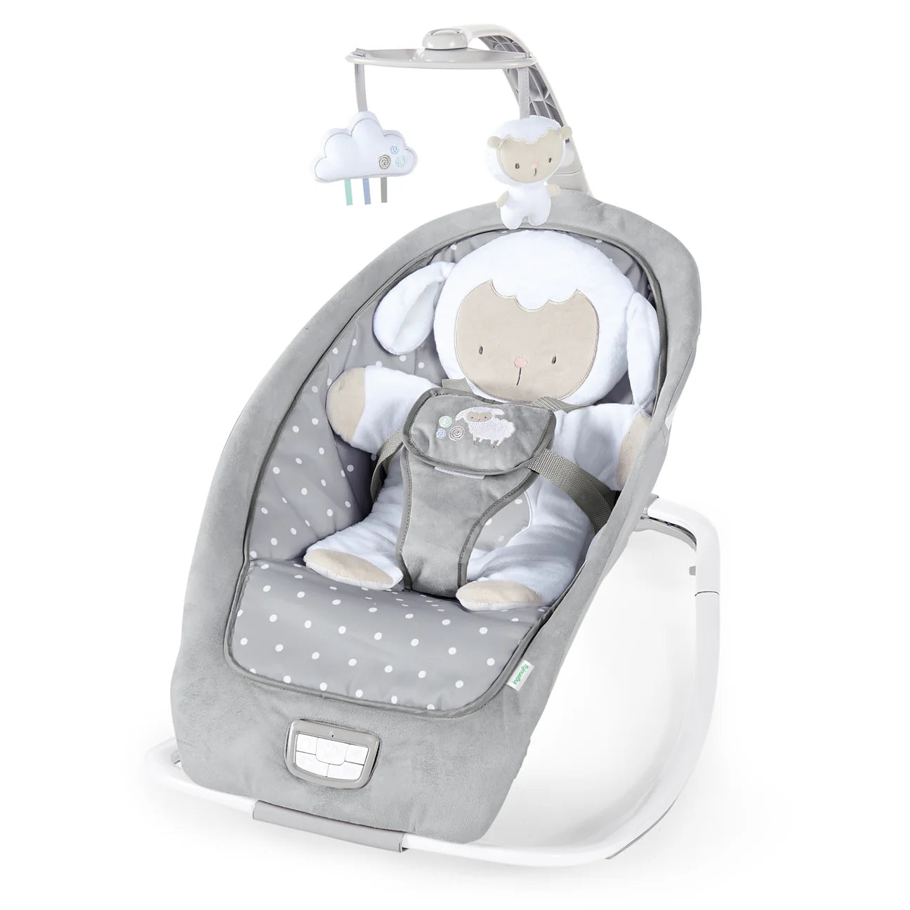 Ingenuity Infant to Toddler Rocker and Baby Bouncer Seat Cuddle Lamb