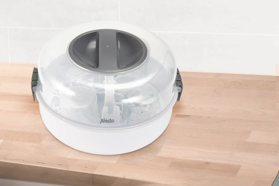 Alecto BW-04 - Microwave bottle sterilizer, white - ChelinoBaby Online