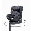 Falcon S i-Size Car Seat in black with 360-degree rotation and side impact protection for children from birth to 12 years