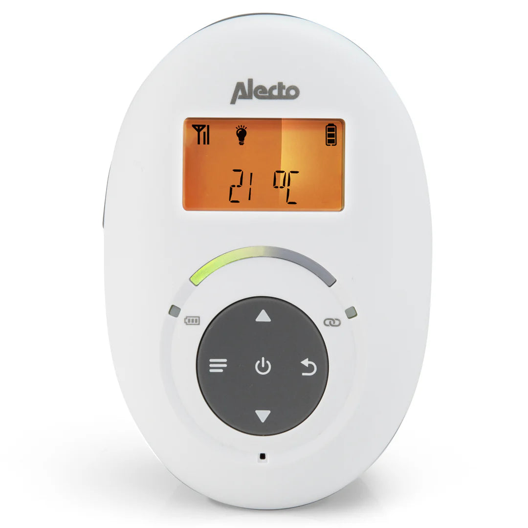 Alecto DBX-125 - Full Eco DECT baby monitor, white/anthracite - ChelinoBaby Online