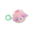 Plush crinkle toy featuring Deni the raccoon with soft fabrics for babies, ING Crinklet Deni.