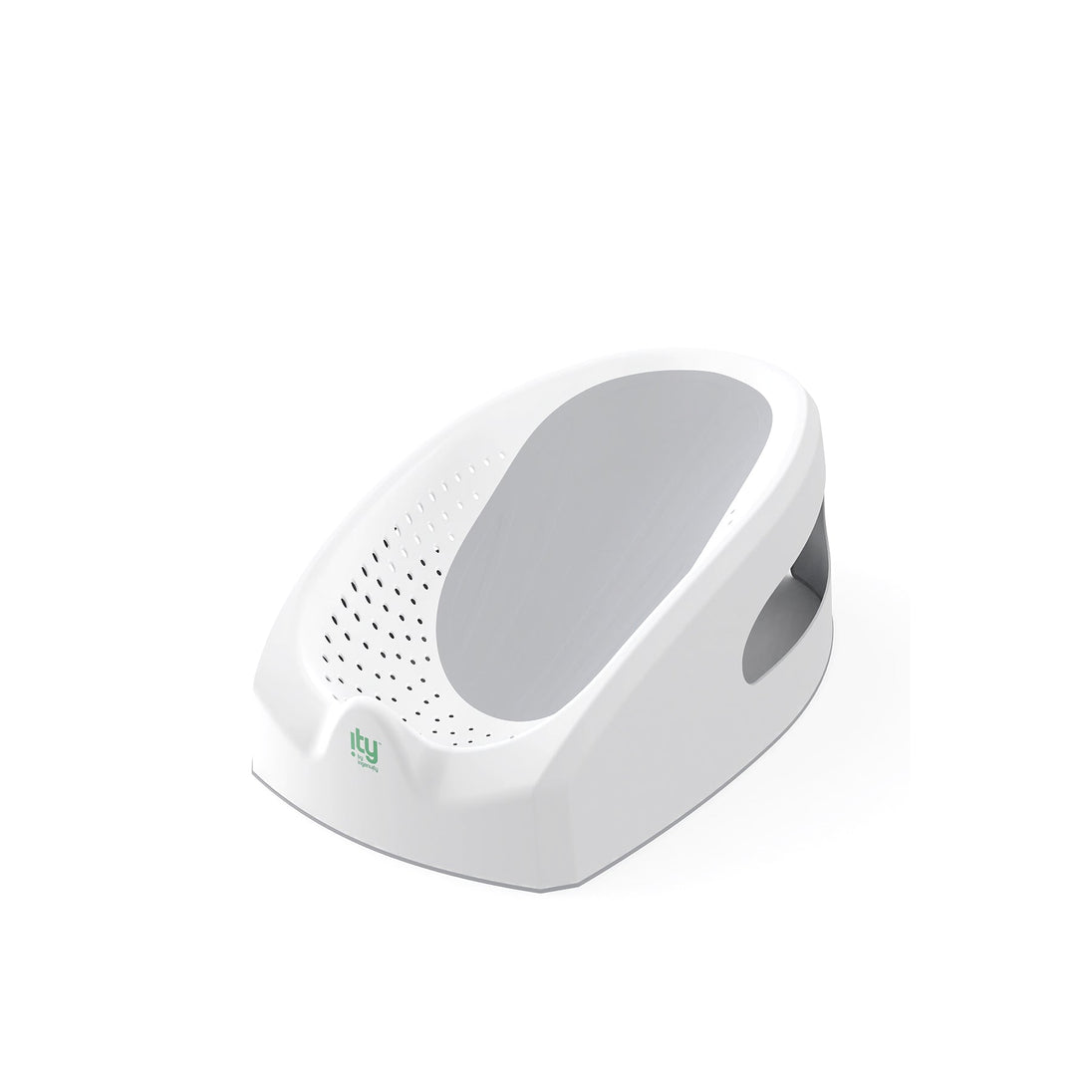 ING Easy Rinse Bather, infant bath seat with non-slip layer, white.