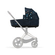 PRIAM / e-PRIAM LUX Gen 4 Carry Cot Jewels of Nature on stroller frame.