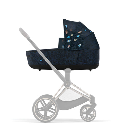 PRIAM / e-PRIAM LUX Gen 4 Carry Cot Jewels of Nature on stroller frame.