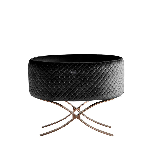 Khloe Cot Black & Rosegold - ChelinoBaby Online