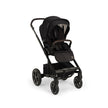 NUNA MIXX™ Next BMW Collection pushchair in Element design, featuring a sleek black frame and spacious seating.