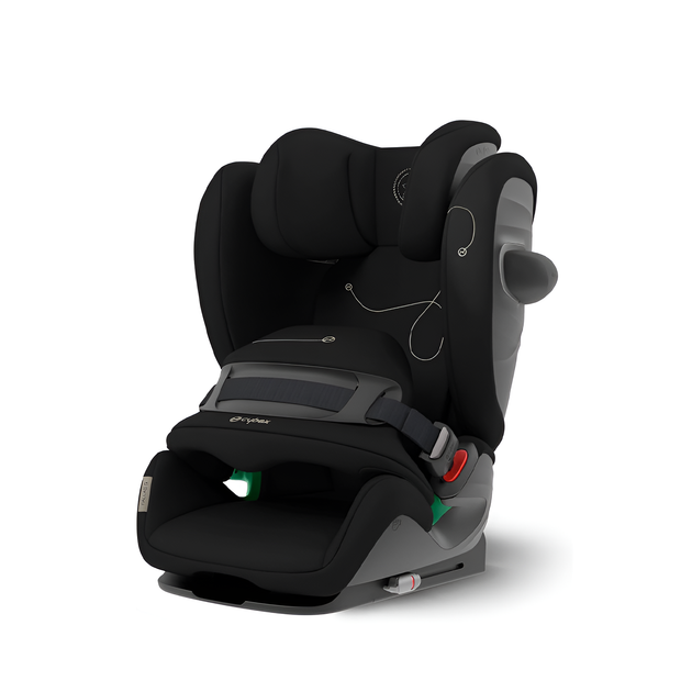 Pallas G i-Size forward-facing car seat with impact shield and air ventilation.