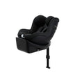 Sirona GI i-Size car seat in Magic Black with 360° rotation and side-impact protection.
