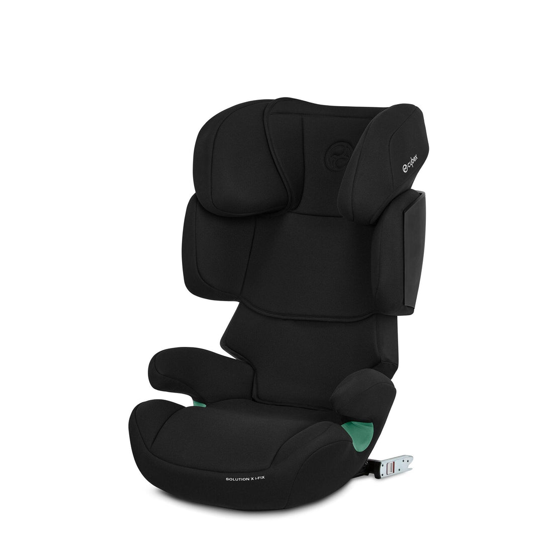 Solution X i-Fix Car Seat with reclining headrest for enhanced safety and comfort.