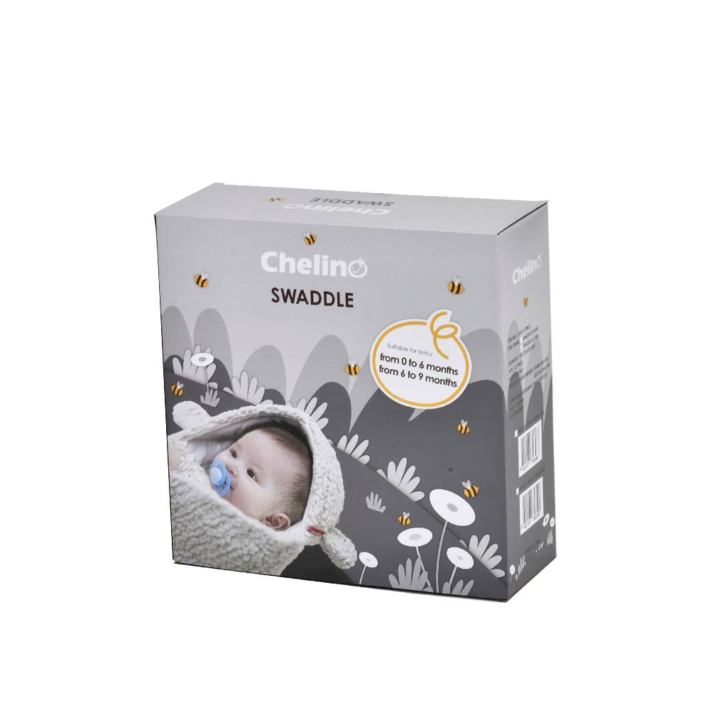 Baby Swaddle Sleeping Bag Grey - 6 - 9 Months - ChelinoBaby Online