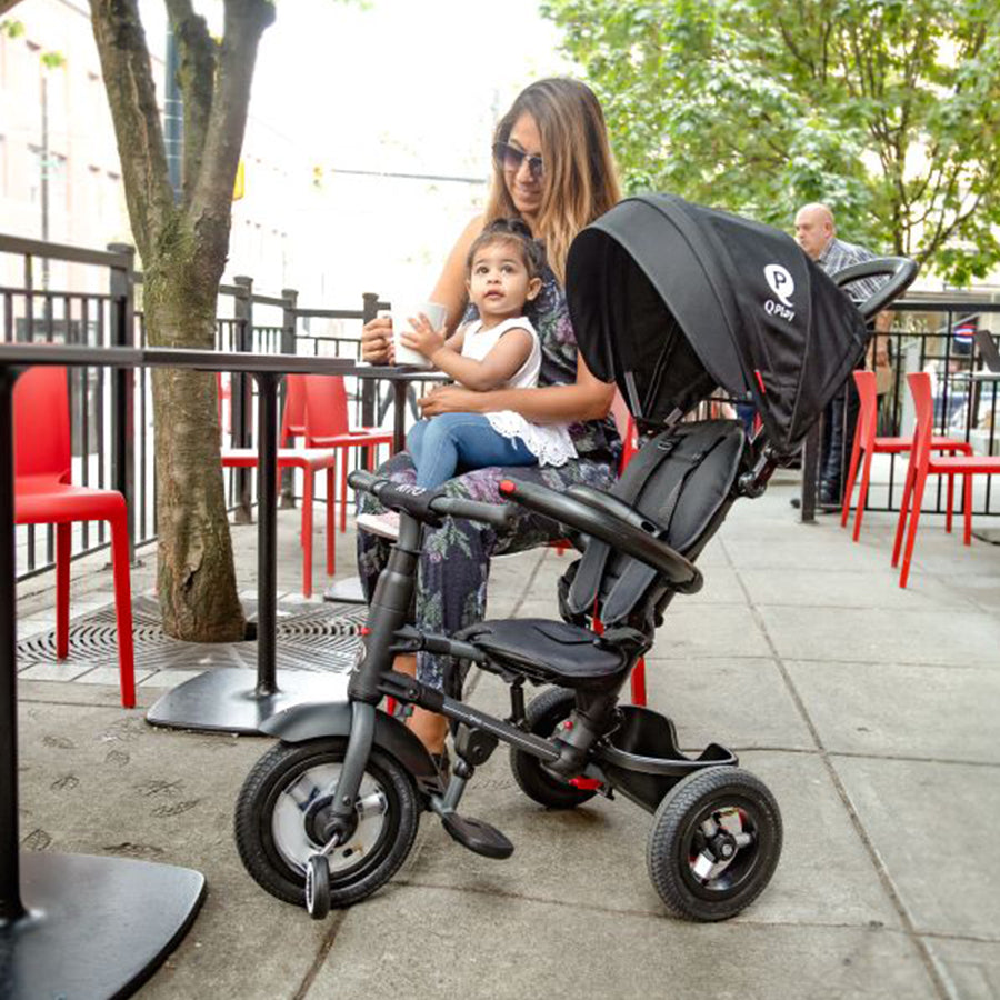 baby kidsリーフ QPlay Rito Air Gel Tricycle Black