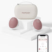 MomCozy M9 Double Breast Pump in red with digital display and adjustable suction levels for efficient milk expression