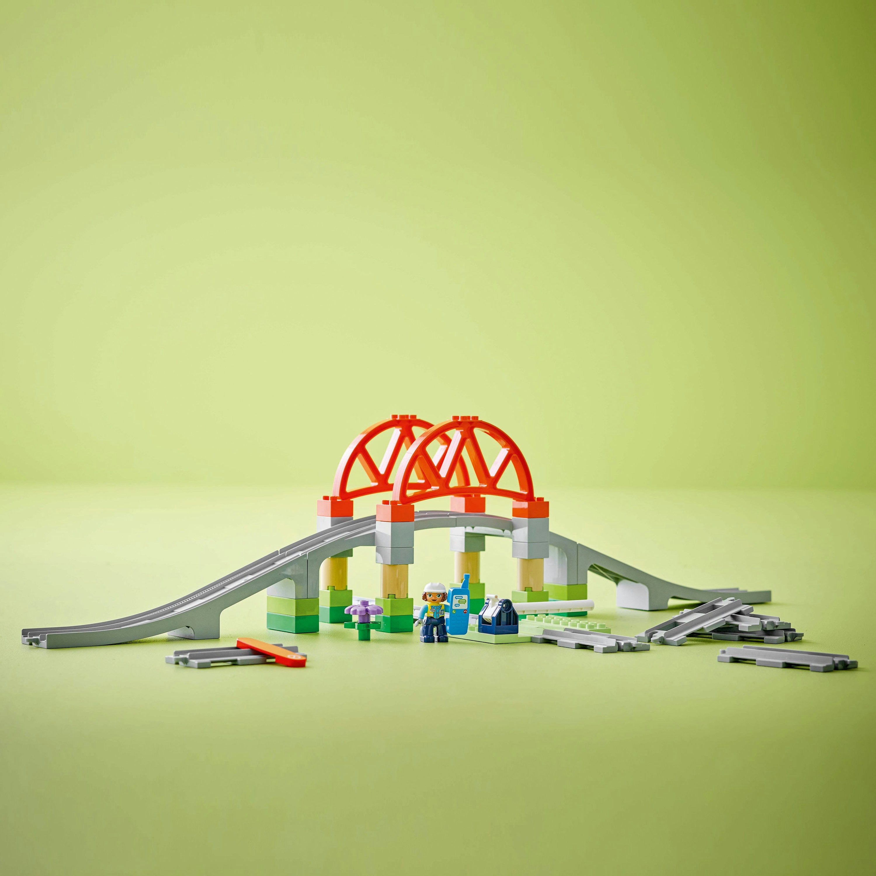 LEGO Duplo Train Bridge - Tracks Expansion Set 10426 for Toddlers