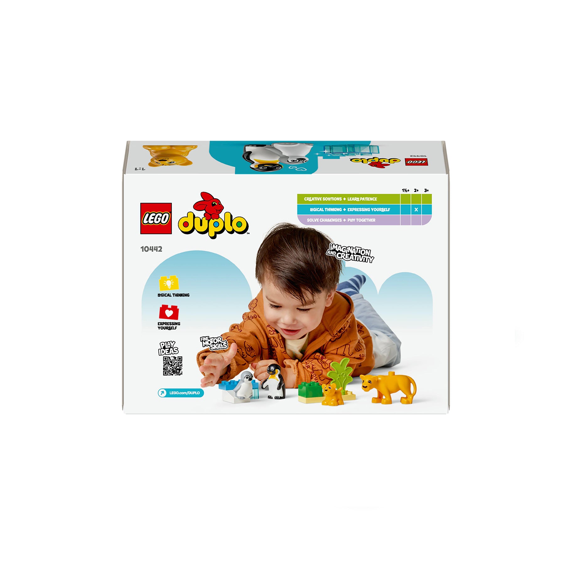 ペコりす LEGO Duplo Wild Animal Families - Penguins & Lions Playset