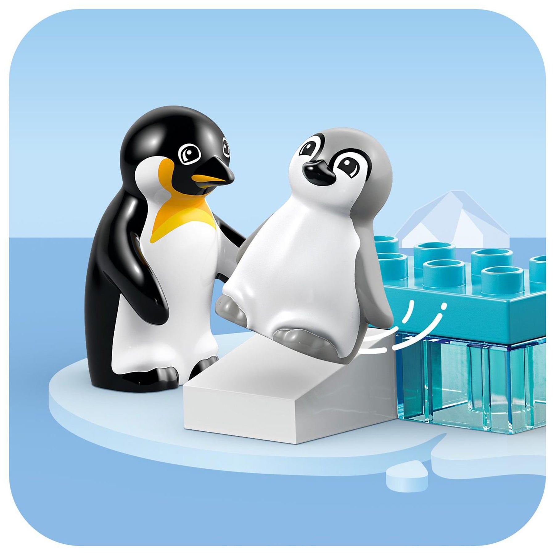LEGO Duplo Wild Animal Families - Penguins & Lions Playset