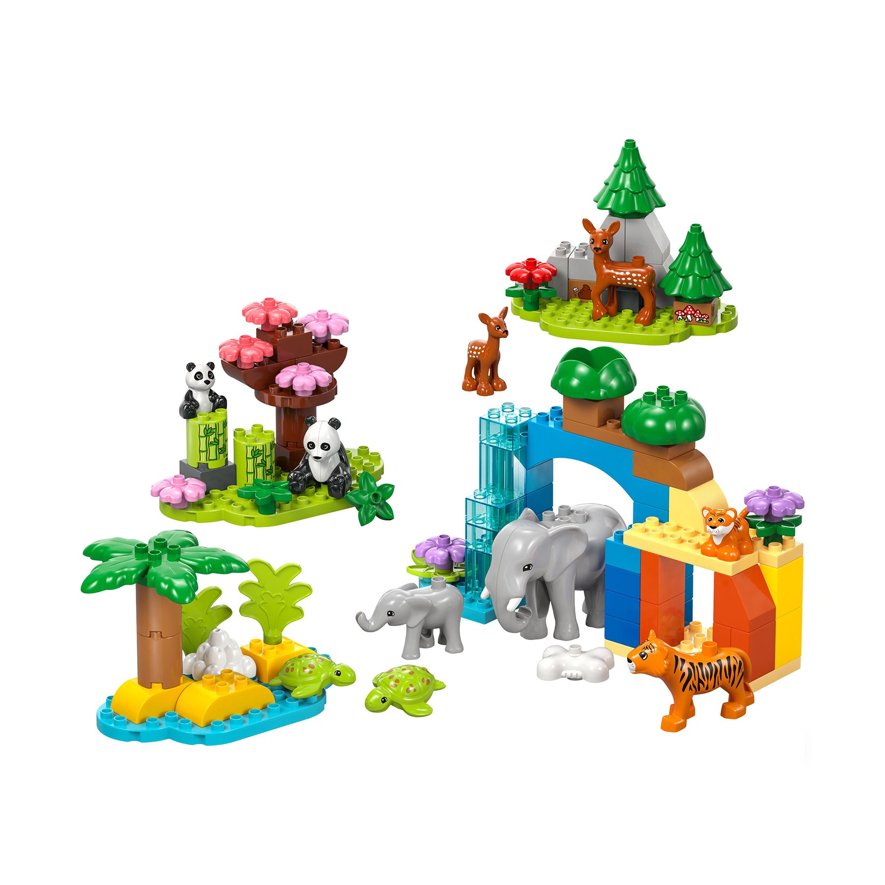 LEGO DUPLO 3 IN 1 Wild Animal Families - Educational Toddler Toy