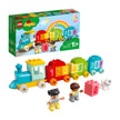 LEGO DUPLO Number Train colorful educational toy for toddlers with number bricks and figures for learning to count and play.
