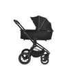 Bella Shiny Black & Gold Stroller - ChelinoBaby Online