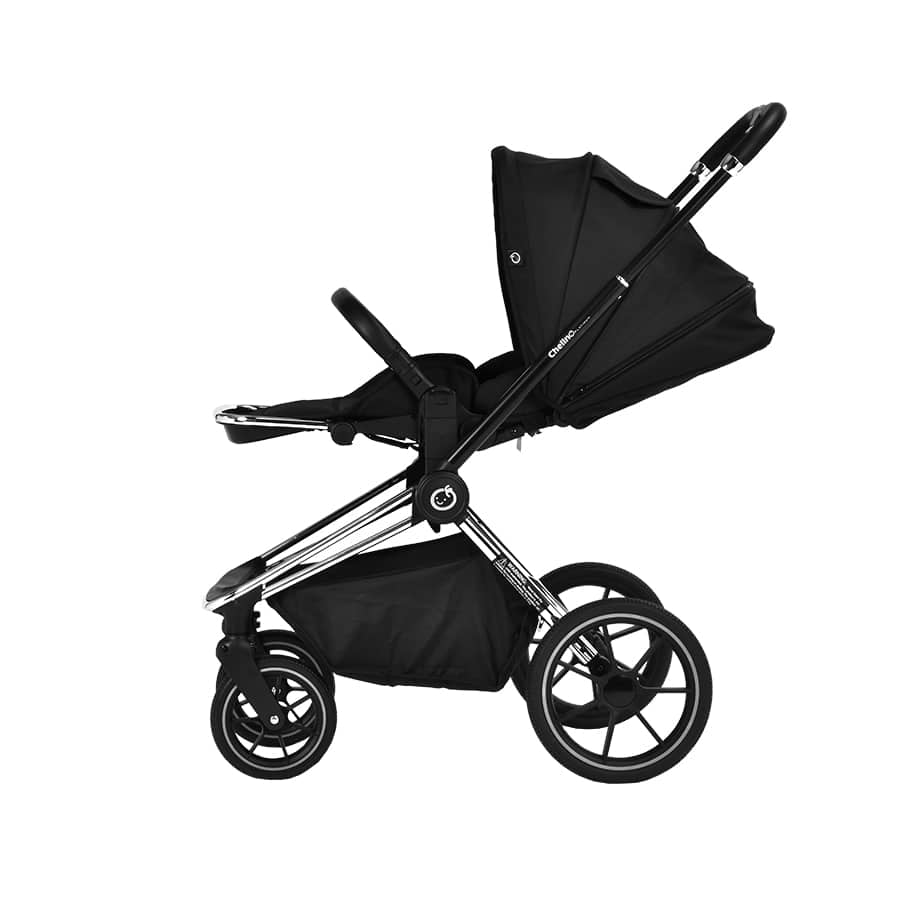 Maverick Chrome & Black Stroller - ChelinoBaby Online