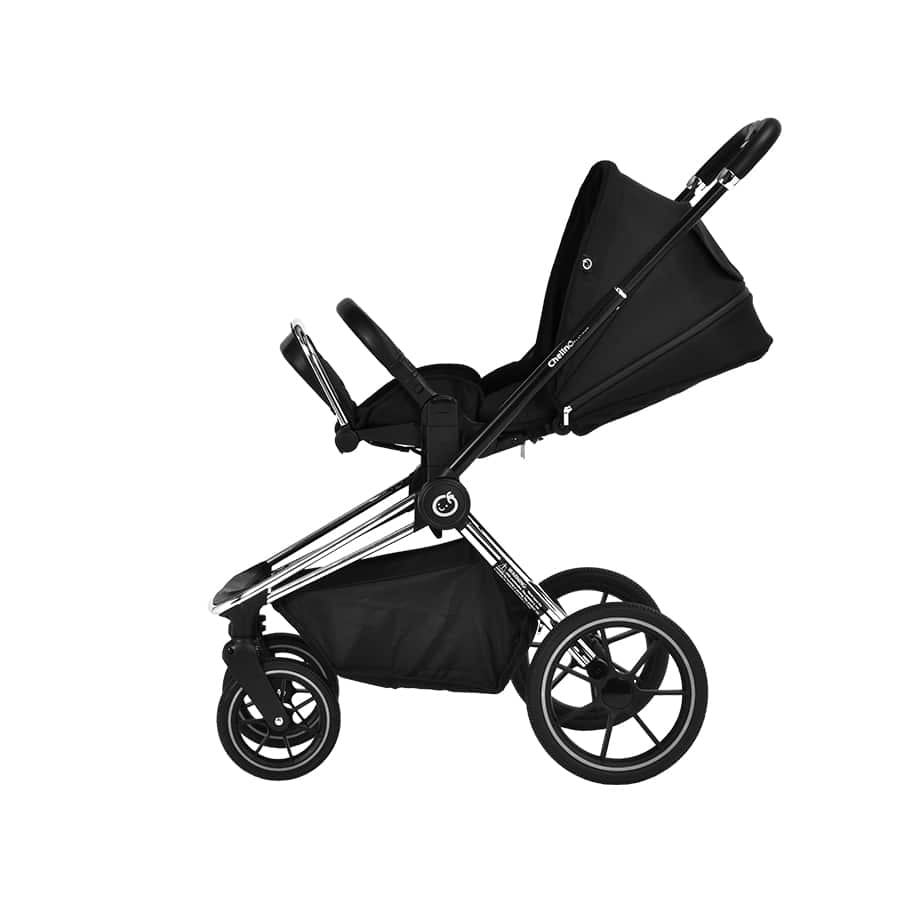 Maverick Chrome & Black Stroller - ChelinoBaby Online