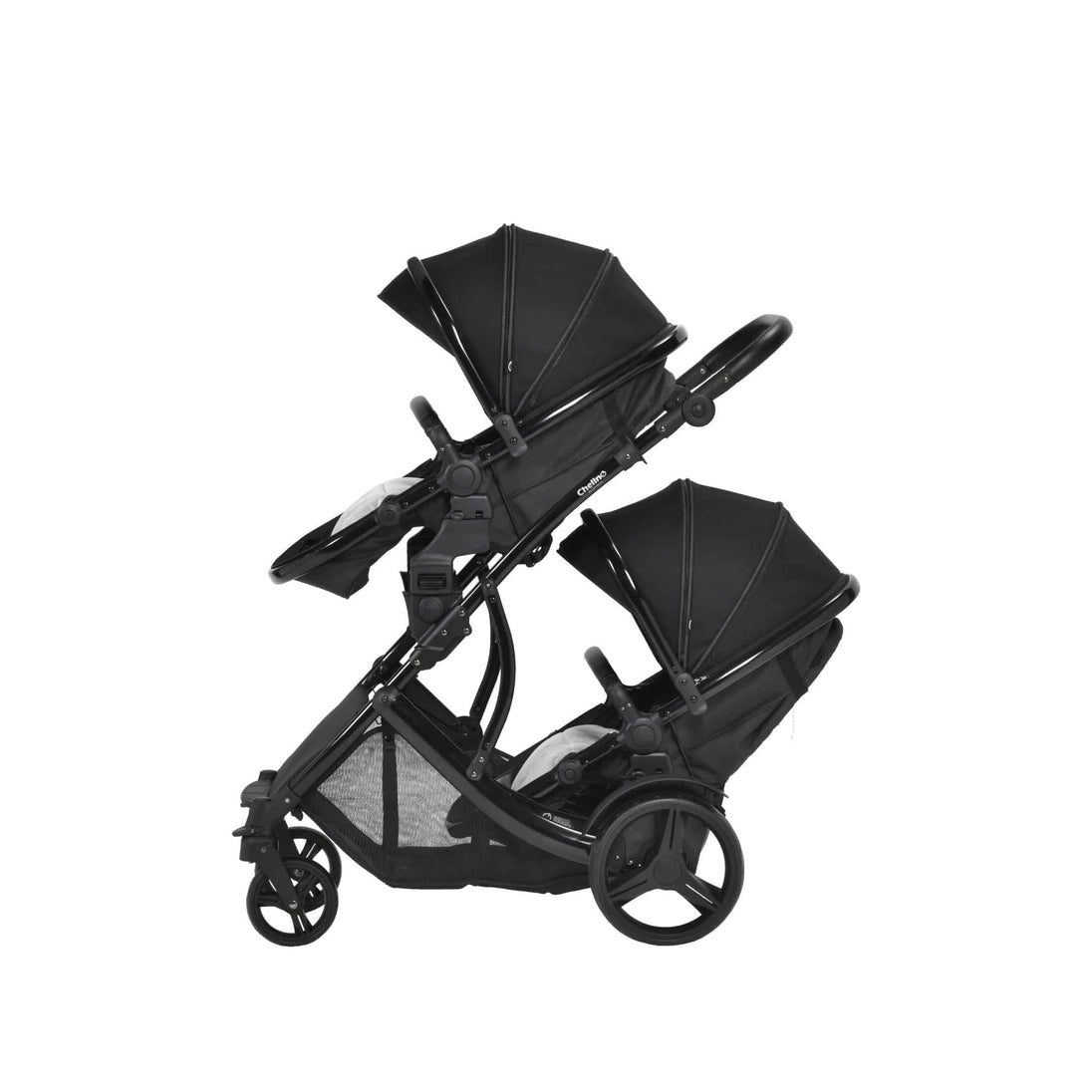Double Pushchair Hauck Tandem Stroller Hauck Melange Grey Atlantic