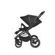 Bella Shiny Black & Gold Stroller - ChelinoBaby Online