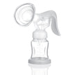 Snookums Manual Breast Pump Set with ergonomic handle and silent operation for discreet breastfeeding