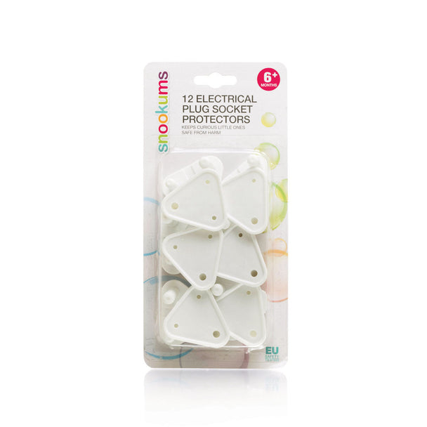 Safety socket plug protectors 12-piece set for childproofing South African 3-pin outlets