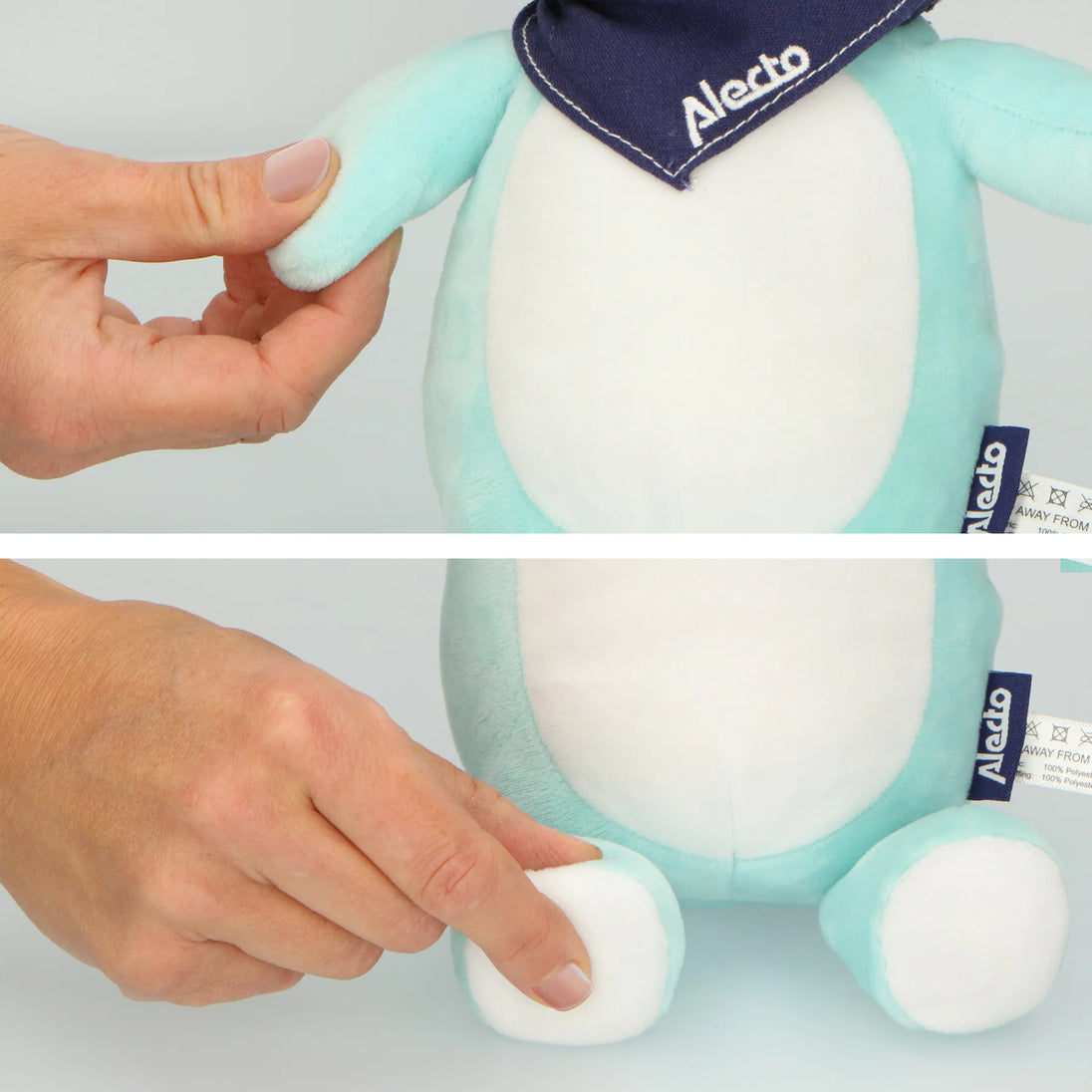 Alecto BC350 - Cuddly elephant with soothing sounds and night light - ChelinoBaby Online