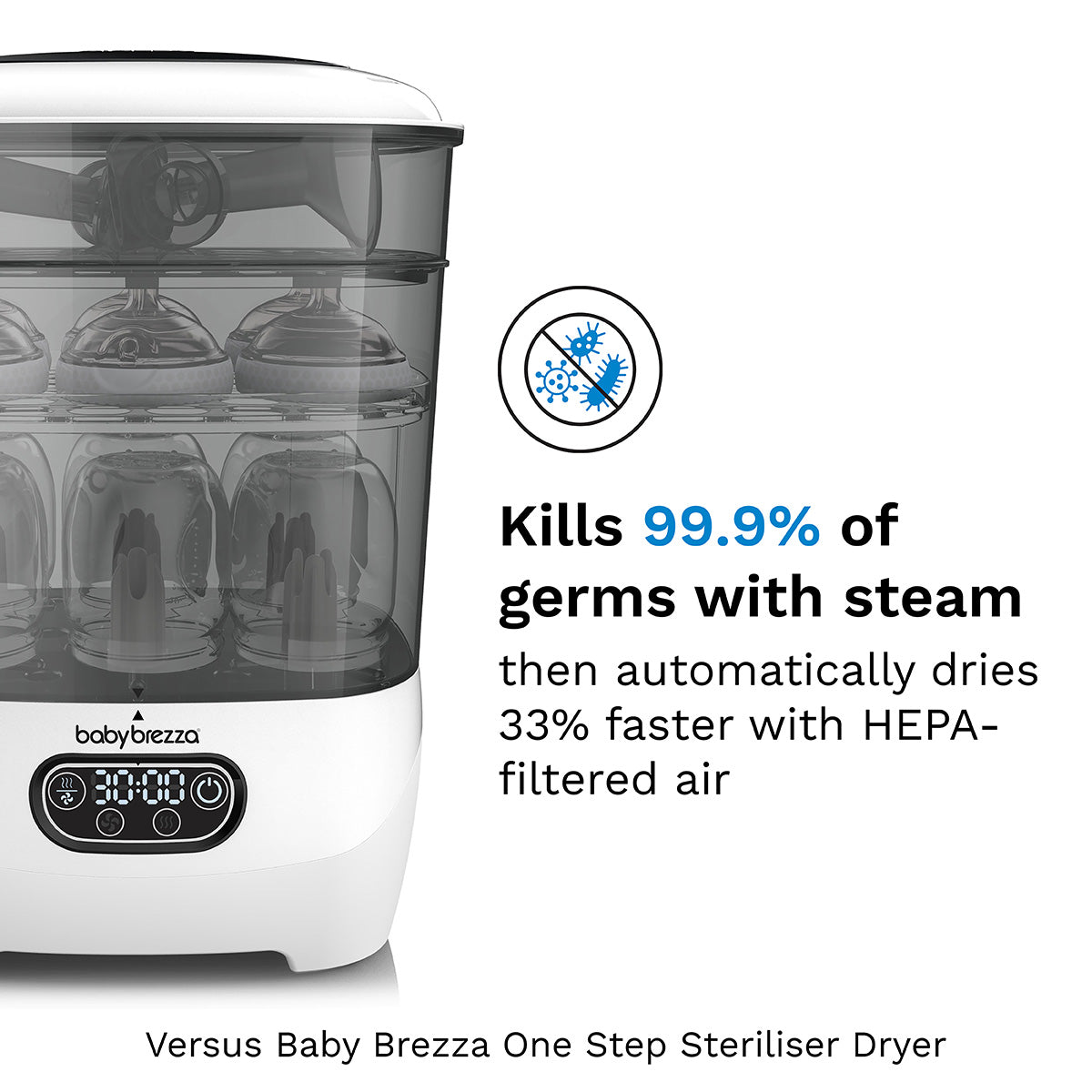 Baby Brezza Sterilizer Dryer Advanced - Powerful All-in-One Solution