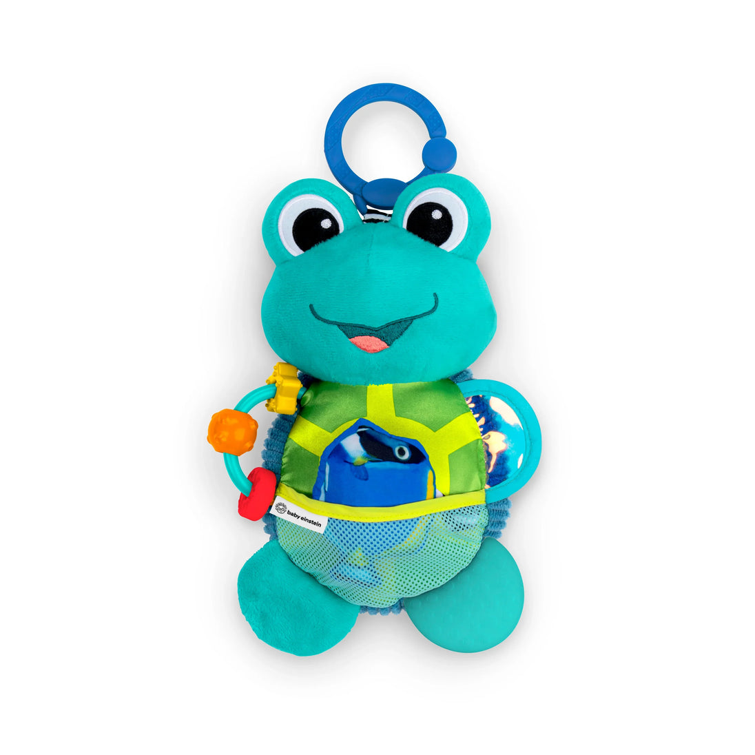 Baby Einstein Neptune's Sensory Sidekick plush toy with high-contrast colors and textured sensory features