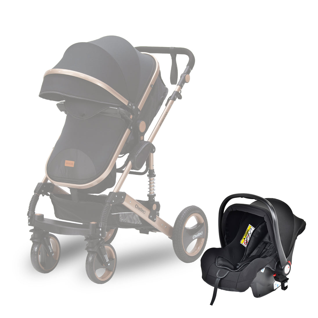 Bee Infant Seat Black lightweight infant car seat compatible with Bebecoo Bee Stroller for newborns up to 13kg