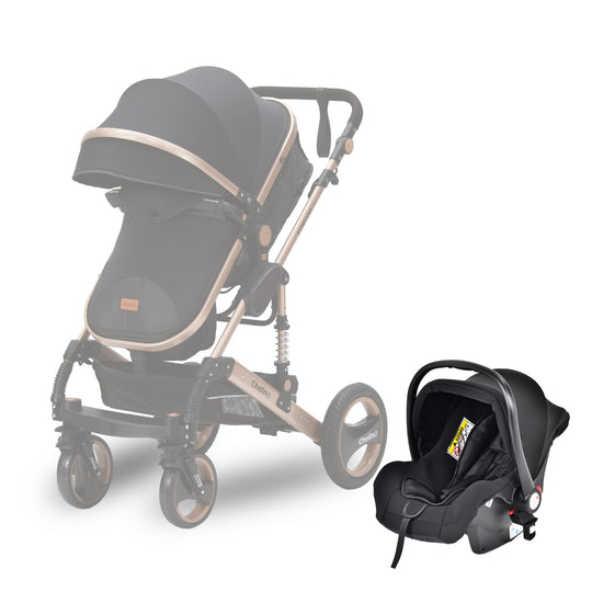 Bee Infant Seat Black lightweight infant car seat compatible with Bebecoo Bee Stroller for newborns up to 13kg
