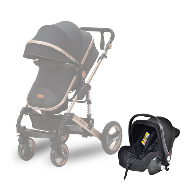Bee Infant Seat Black lightweight infant car seat compatible with Bebecoo Bee Stroller for newborns up to 13kg