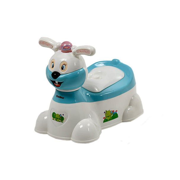Chelino Bunny Potty blue portable toddler potty training seat with bunny design
