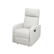 White CDEN Cisco Multifunctional Nursery Chair with PVC fabric and adjustable reclining design