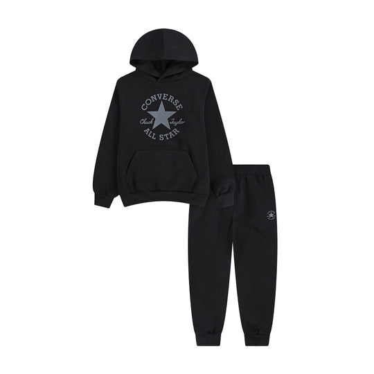 Kids Converse Dissected CTP black 2-piece hoodie and jogger set