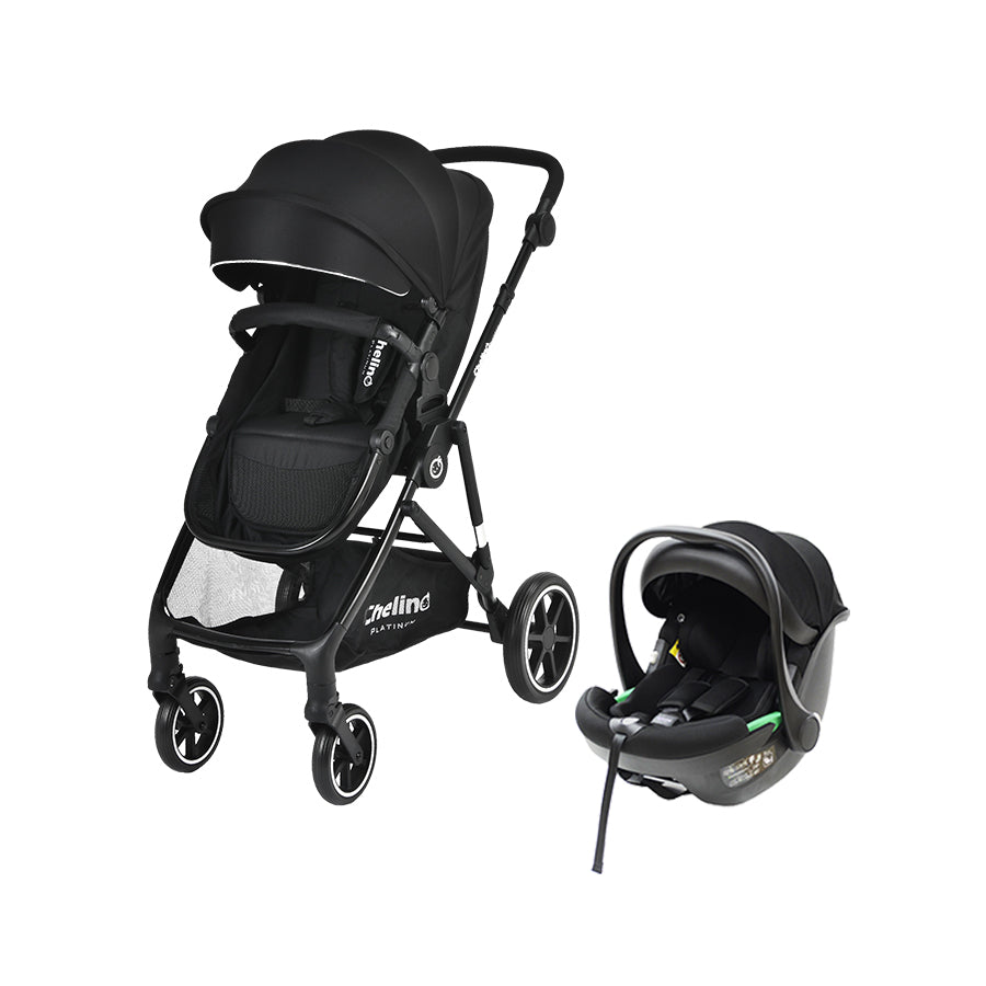 Coyote II Travel System stroller and car seat for infants and toddlers, ergonomic and stylish.