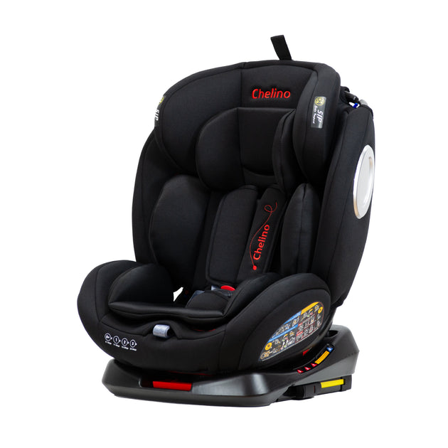 Daytona II 360 Stages Car Seat with Isofix, adjustable for 4 child growth stages, advanced side protection, and flexible recline.