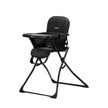 Easy Fold High Chair in black, modern and foldable design for toddlers up to 15 kg