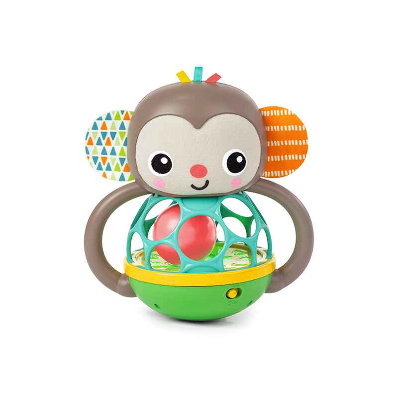 Bright Starts Grab & Giggle Monkey multi-sensory baby toy with lights, sounds, and interactive features