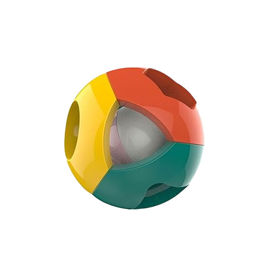 Baby rattle with colorful, easy-to-grip balls for newborns, featuring auditory and sensory stimulation.