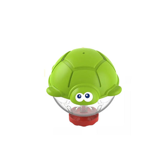 HE0278 - Green Turtle Water Bath Toy Spray for babies age 12 months and up.